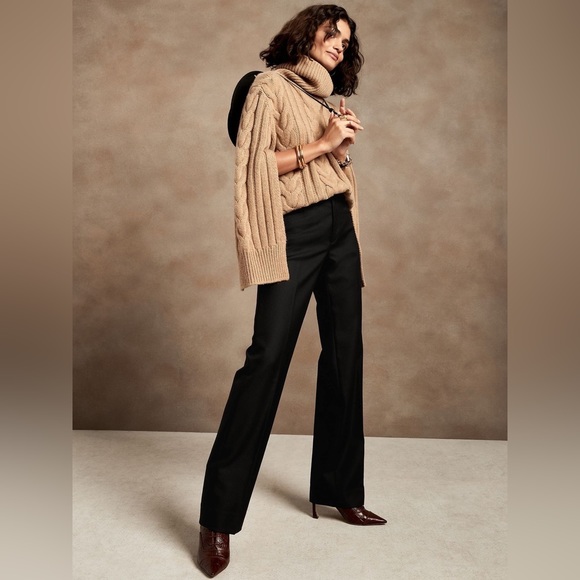 Jaeger Pants - Jaeger - Straight Leg Wool Pants